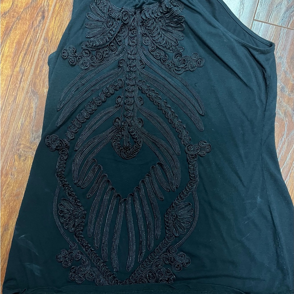 INC Tops halter embroidery